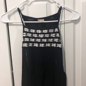 black flower cami